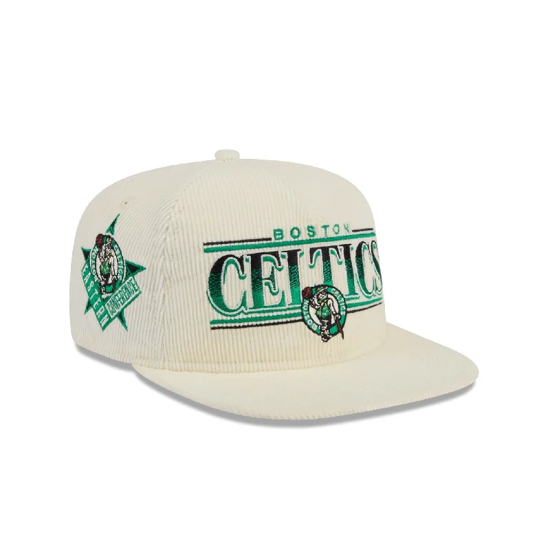 Men's leather belt accessory-Boston Celtics Throwback Corduroy Golfer Hat