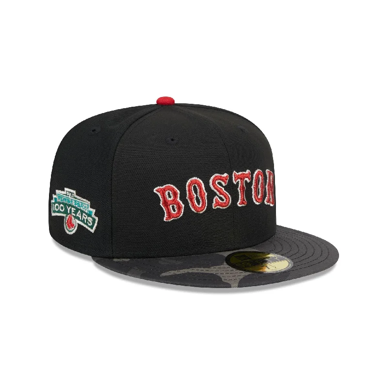 Men's elegant beanie hat-Boston Red Sox Metallic Camo 59FIFTY Fitted Hat