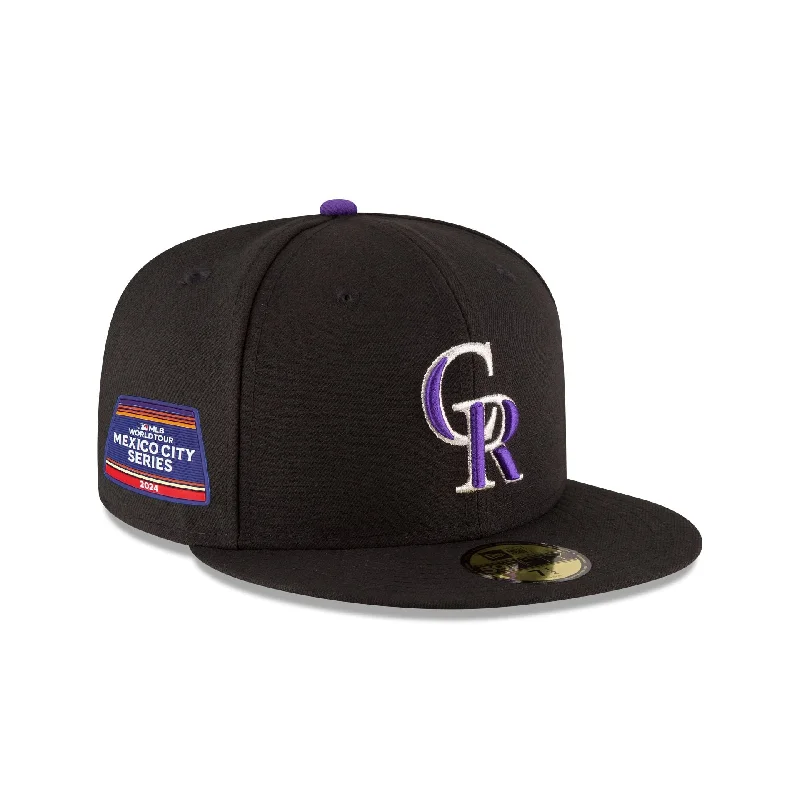 Men's durable wristwatch-Colorado Rockies 2024 MLB World Tour Mexico City Series 59FIFTY Fitted Hat