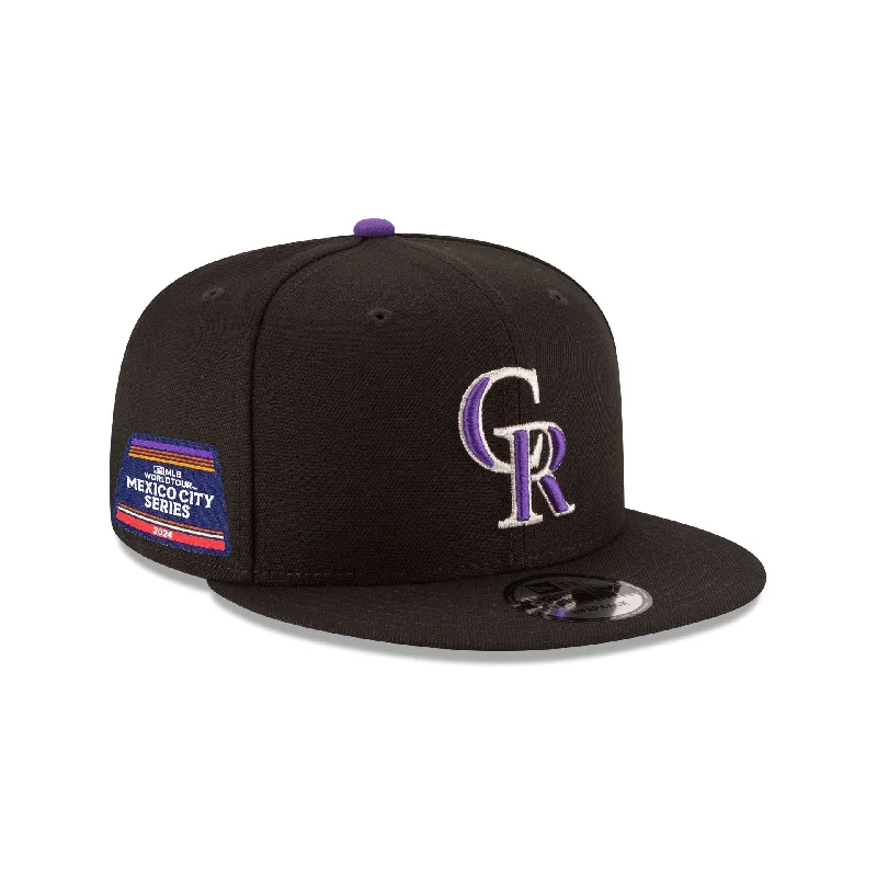 Men's luxury sunglasses-Colorado Rockies 2024 MLB World Tour Mexico City Series 9FIFTY Snapback Hat