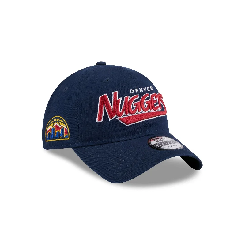 Men's durable cotton socks-Denver Nuggets Throwback 9TWENTY Adjustable Hat