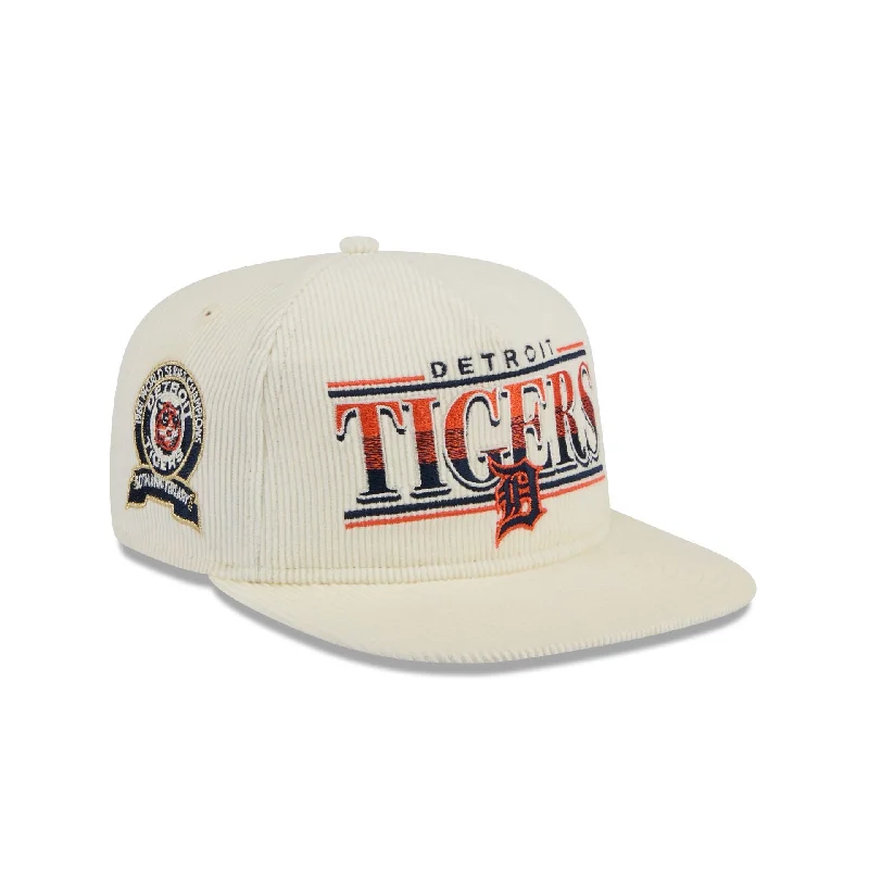 Men's elegant sunglasses-Detroit Tigers Throwback Corduroy Golfer Hat