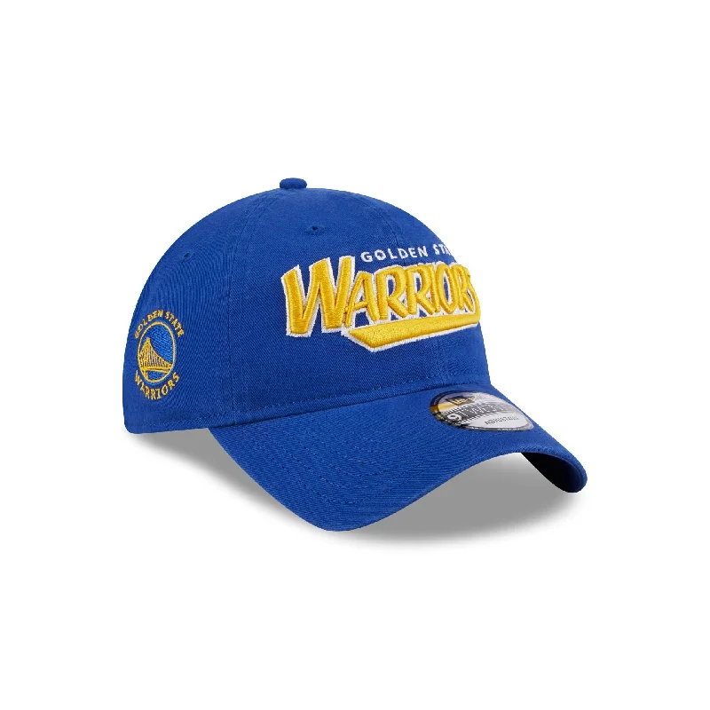 Men's leather pocket square-Golden State Warriors Throwback 9TWENTY Adjustable Hat