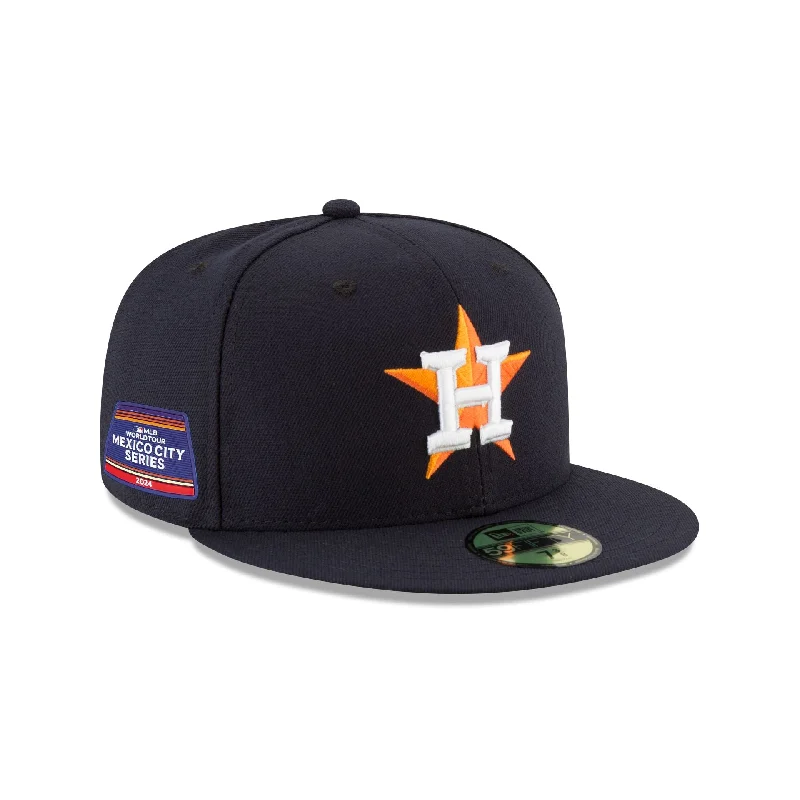 Men's elegant gloves-Houston Astros 2024 MLB World Tour Mexico City Series 59FIFTY Fitted Hat