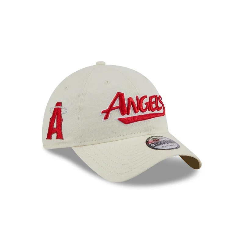 Men's breathable wallet accessory-Los Angeles Angels Throwback 9TWENTY Adjustable Hat