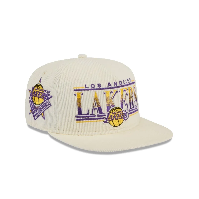 Men's classic pocket square-Los Angeles Lakers Throwback Corduroy Golfer Hat