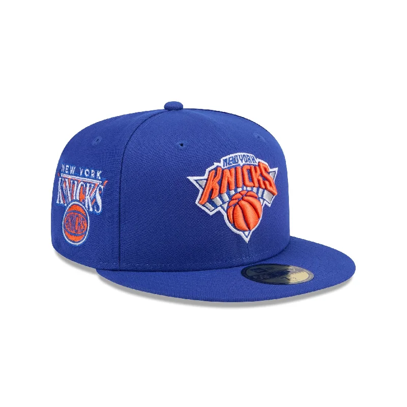 Men's casual sunglasses-New York Knicks Throwback 59FIFTY Fitted Hat