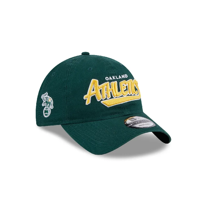 Men's luxury tie accessory-Oakland Athletics Throwback 9TWENTY Adjustable Hat