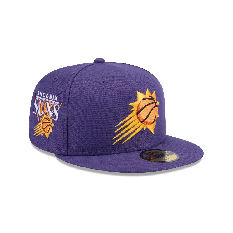 Men's slim wool gloves-Phoenix Suns Throwback 59FIFTY Fitted Hat