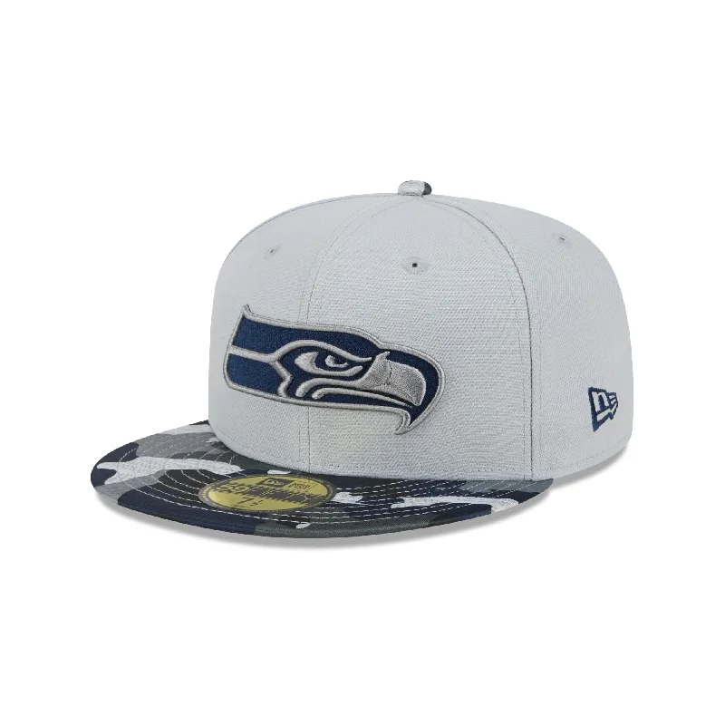 Men's trendy cotton scarf-Seattle Seahawks Active 59FIFTY Fitted Hat