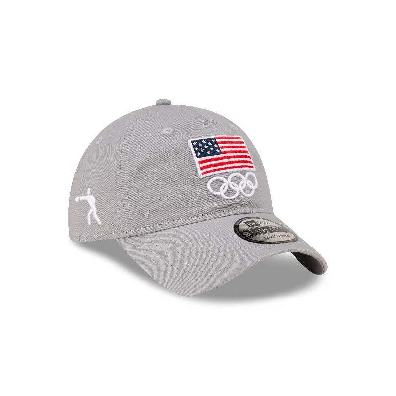 Men's luxury cotton tie-Team USA Boxing Gray 9TWENTY Adjustable Hat