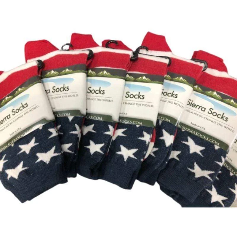 Men's classic beanie hat-American Flag Patriotic Socks, Premium Quality Cotton Crew Socks