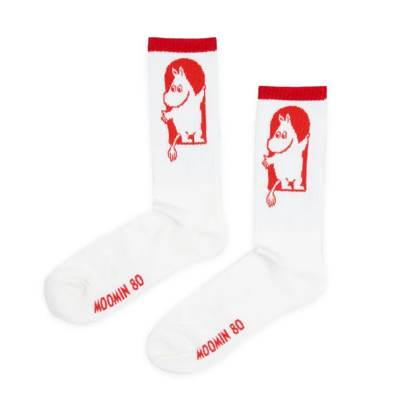 Men's durable tie accessory-Finnish Red Cross Mens Socks - White