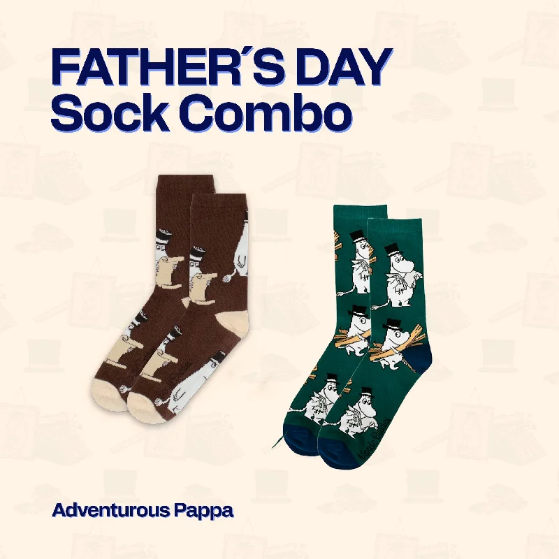 Men's classic suspenders-Moomin Adventurous Pappa Combo