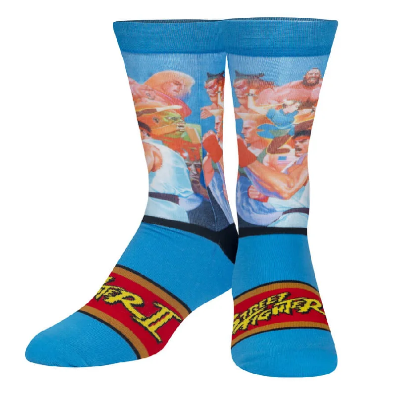 Men's modern leather wallet-Unisex Street Fighter II World Warriors Socks