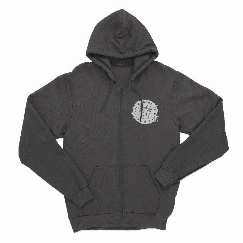 Men's warm zip-up hoodie-Another Reason To Drink - Zip-Up Hoodie