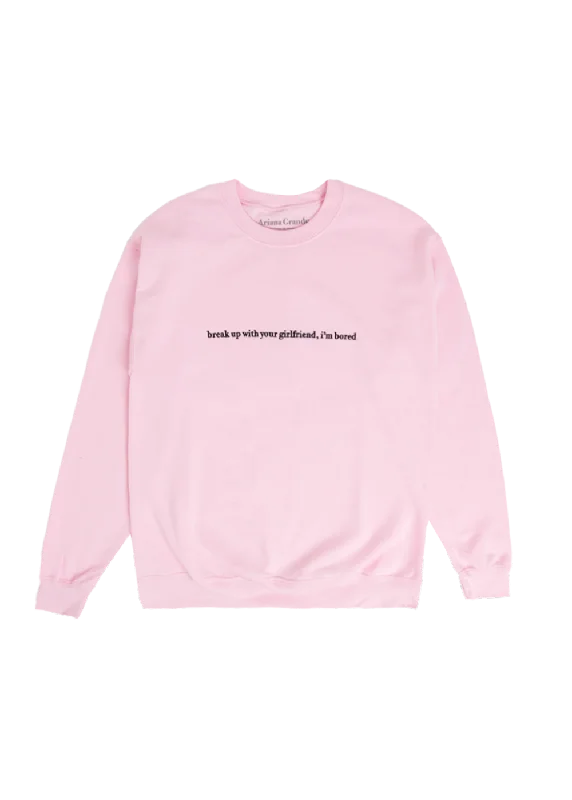 Men's modern fit hoodie-break up with your girlfriend crewneck