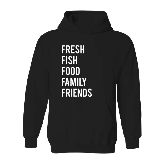 Men's breathable zip-up sweatshirt-#FRESHFAM Classic Heavy Hoodie