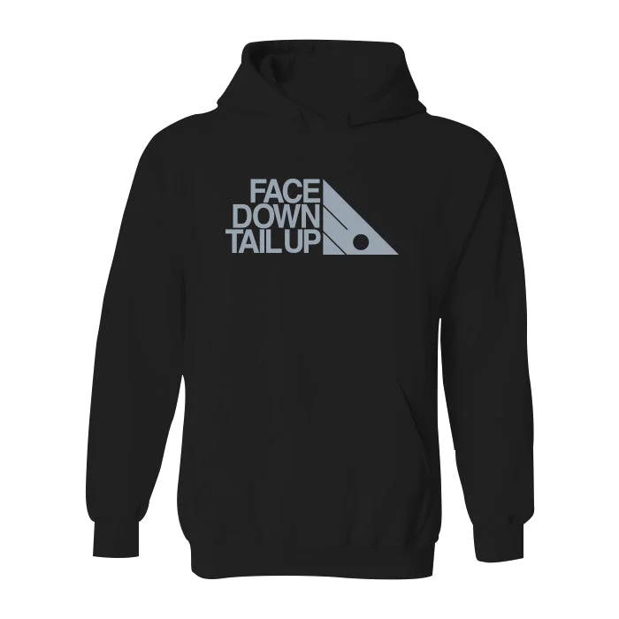 Men's trendy fleece hoodie-#FACEDOWNTAILUP Classic Heavy Hoodie - Gray Print