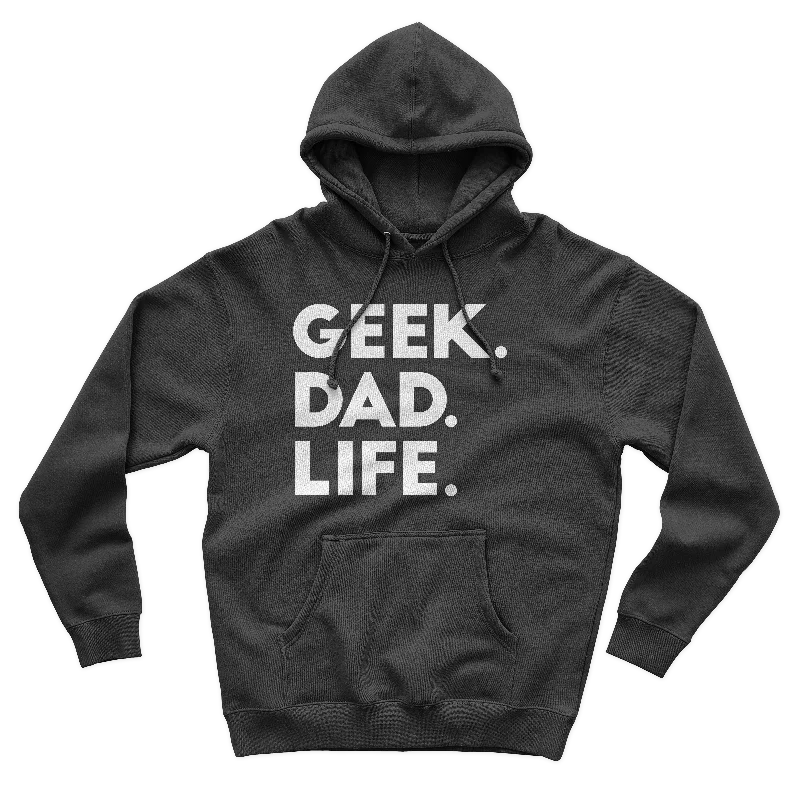 Men's breathable athletic hoodie-Geek. Dad. Life. - GDL Hoodie