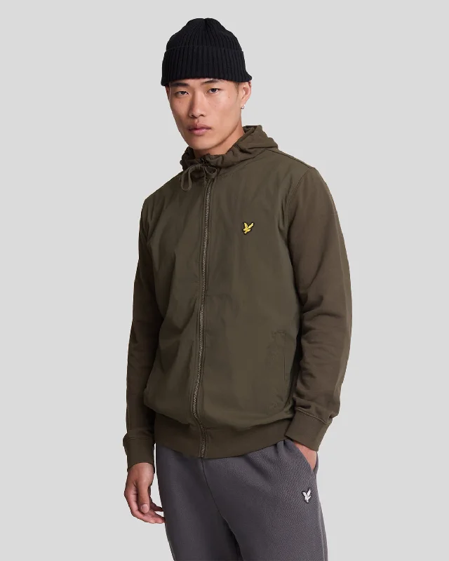 Men's trendy zip-up sweatshirt-Hybrid Zip Hoodie