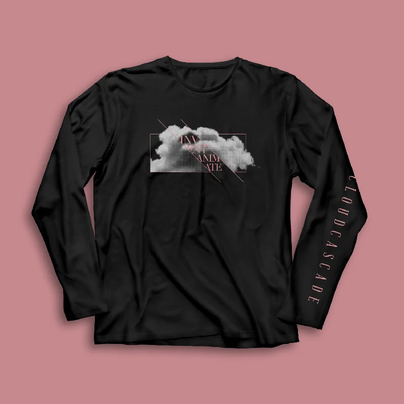 Men's slim fit zip-up hoodie-Invent Animate - Greyview "Cloud Cascade" Longsleeve