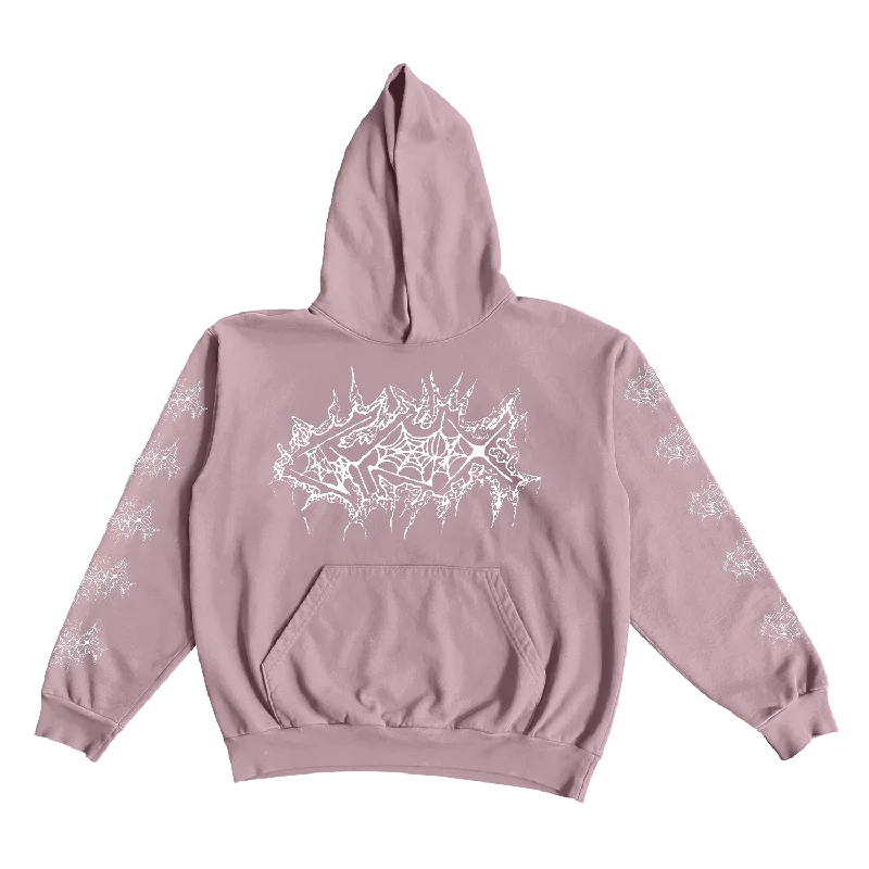 Men's breathable pullover hoodie-JYNX - Pink Metal Hoodie