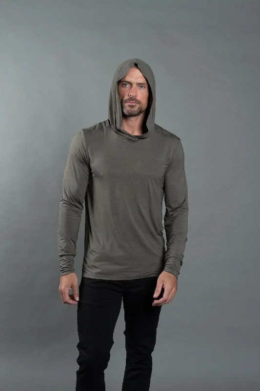 Men's trendy zip-up hoodie-Men's Modal Hoodie