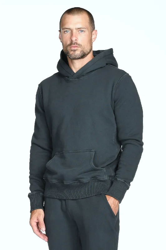 Men's cozy cotton hoodie-Men's Briggs Velour Back French Terry Hoodie