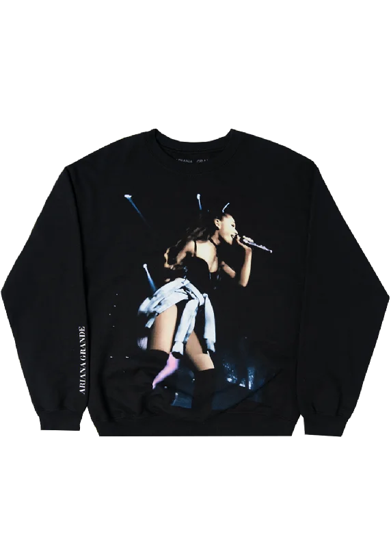 Men's warm zip-up sweatshirt-my everything live photo crewneck