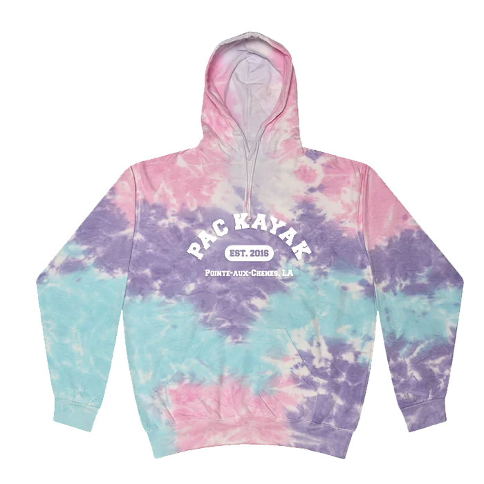 Men's stylish zip-up hoodie-#PACKAYAK Mrs. Lisa Edition Tie-Dyed Hoodie