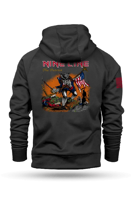 Men's stylish oversized hoodie-The Patriot - Raglan Tailgater Hoodie