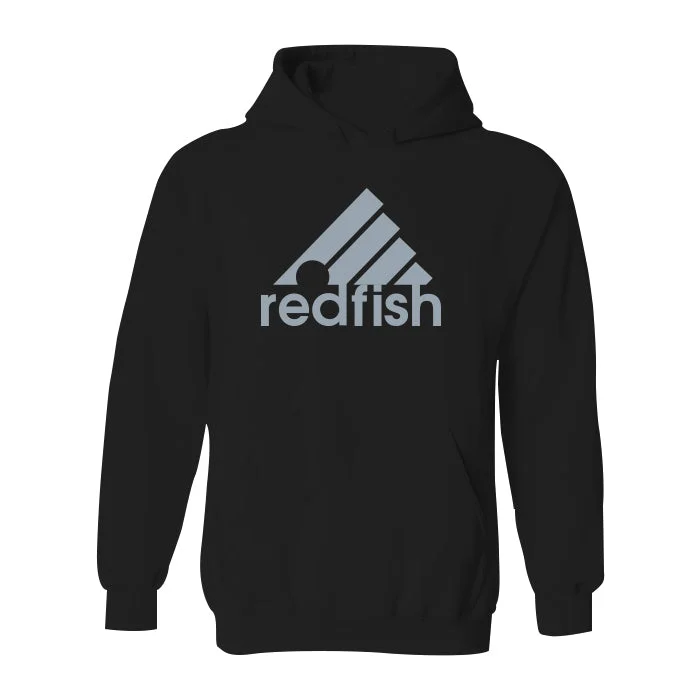 Men's warm crew sweatshirt-#REDFISH Classic Heavy Hoodie - Gray Print