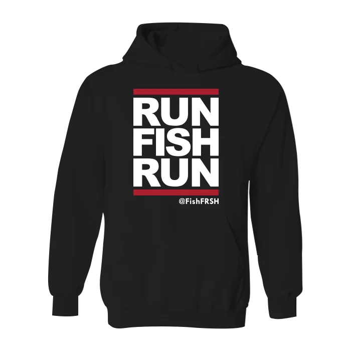 Men's soft graphic hoodie-#RUNFISHRUN Classic Heavy Hoodie