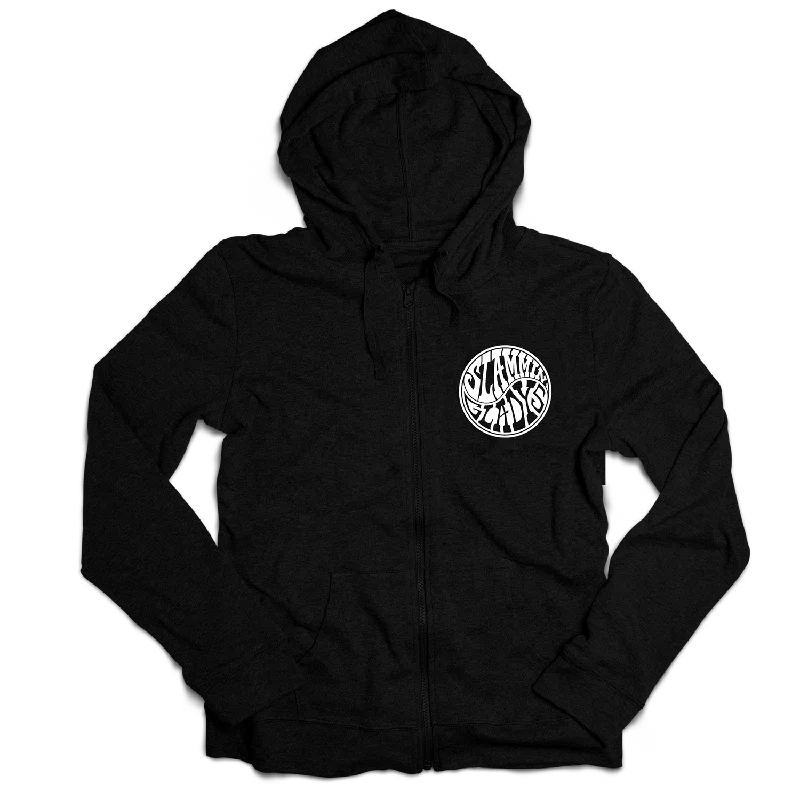 Men's durable crew hoodie-Slammin' Gladys -  Logo Zip Up Hoodie