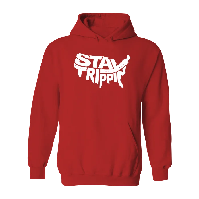 Men's trendy graphic hoodie-#STAYTRIPPIN USA Classic Heavy Hoodie