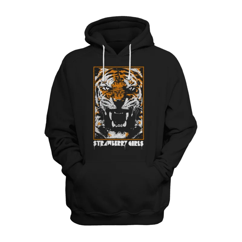 Men's breathable zip-up hoodie-Strawberry Girls "Tiger" Hoodie