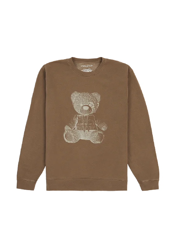 Men's cozy pullover hoodie-teddy crewneck