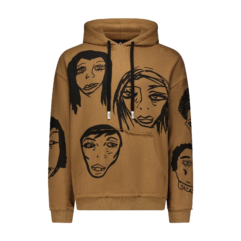 Men's stylish crew hoodie-THEY'RE WATCHING HOODIE