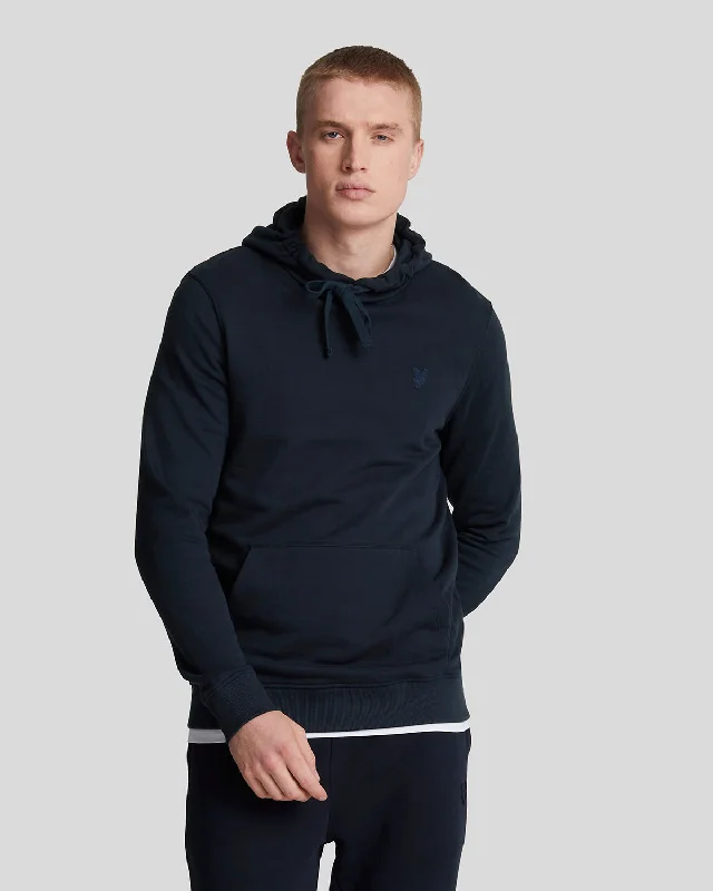 Men's trendy zip-up hoodie-Tonal Eagle Pullover Hoodie