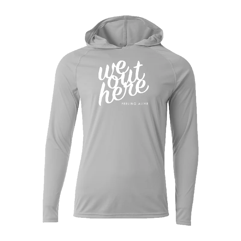 Men's breathable athletic hoodie-#WEOUTHERE Performance Long Sleeve Hoodie