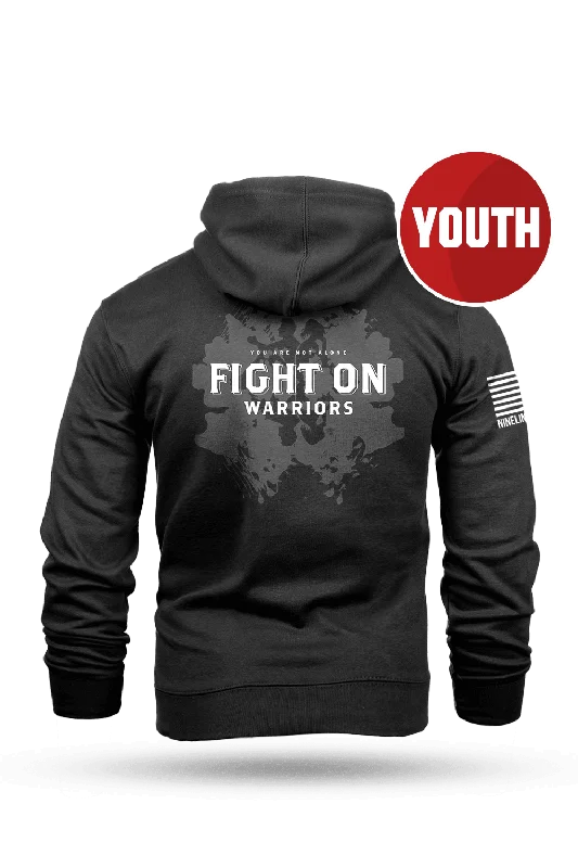 Men's breathable zip-up hoodie-Fight The War Within - Youth Hoodie