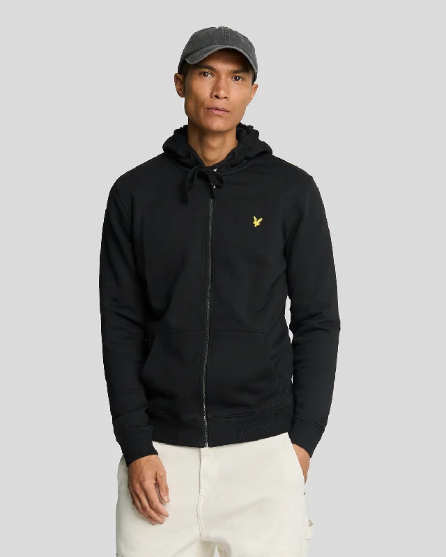 Men's durable zip hoodie-Zip Through Hoodie