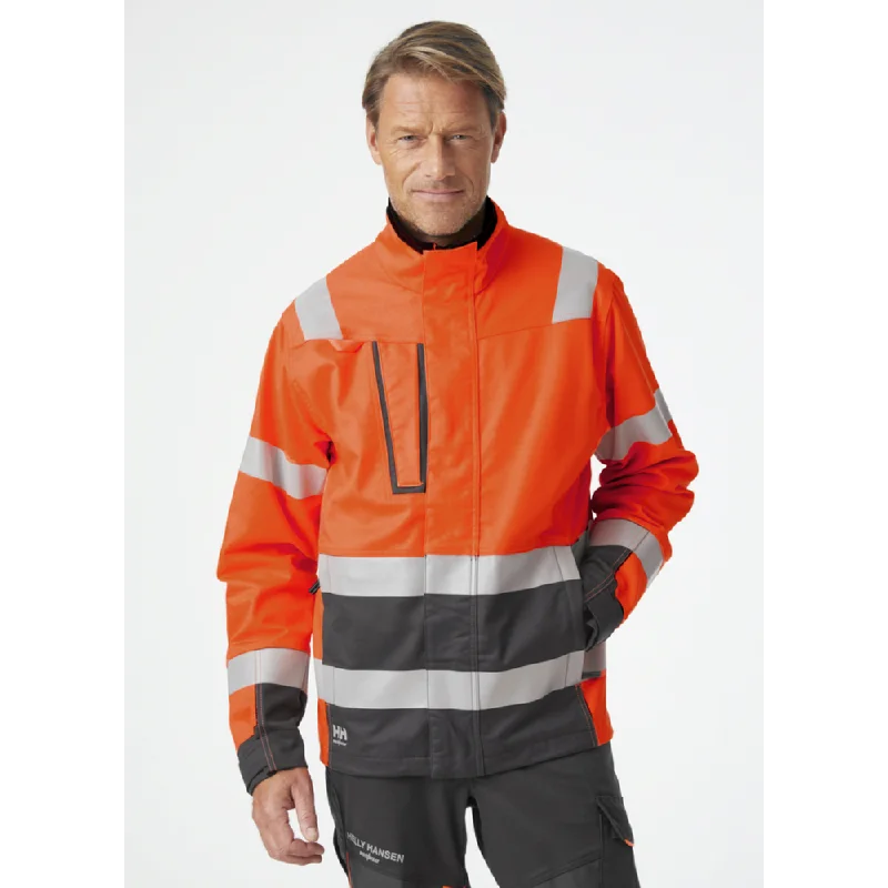 Men's insulated bomber jacket-Helly Hansen 77220 Alna 2.0 Hi Vis Jacket