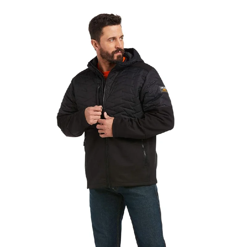 Men's stylish parka jacket-Ariat P22909 Rebar Cloud 9 Insulated Work Jacket