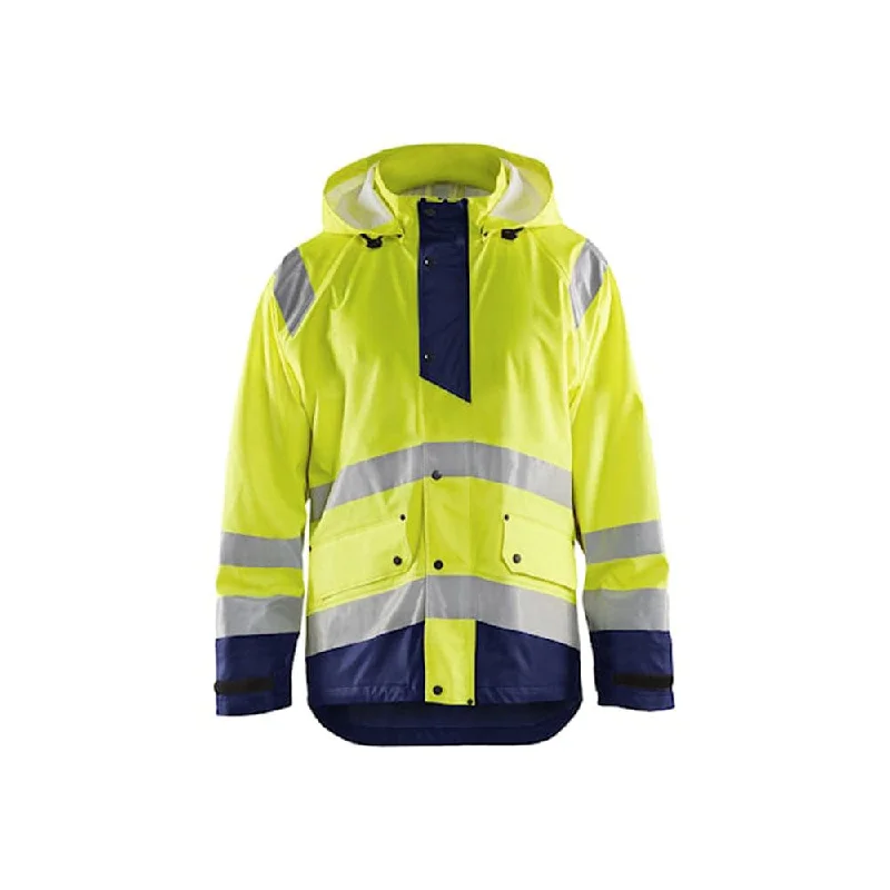 Men's stylish rain jacket-Blaklader 4323 Rain Hi-Vis Waterproof Jacket  Level 1