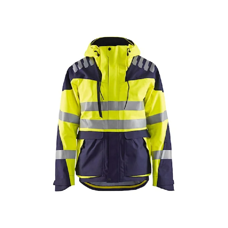 Men's breathable parka jacket-Blaklader 4490 Hi-Vis Evolution Waterproof Shell Jacket