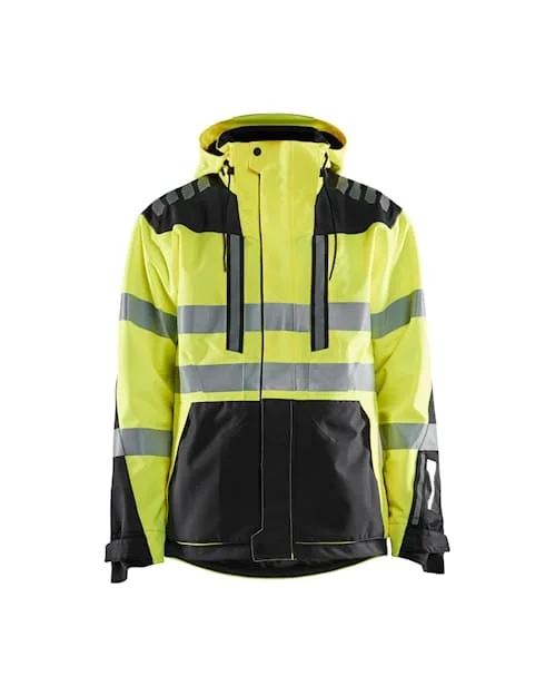 Men's slim rain jacket-Blaklader 4496 Hi-Vis Waterproof Shell jacket