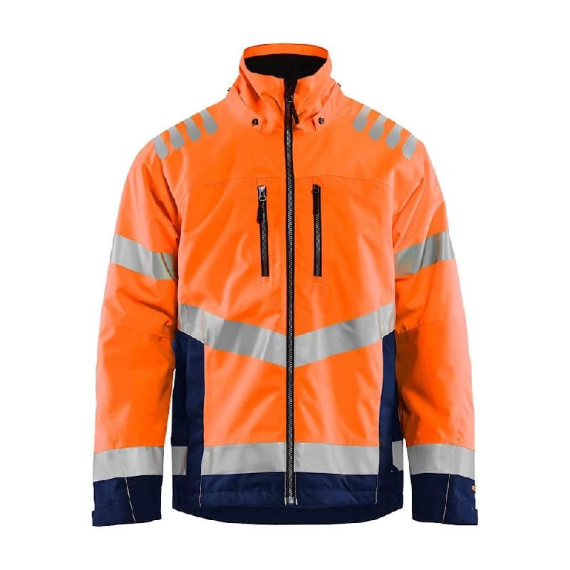 Men's soft pea coat-Blaklader 4780 Hi-Vis Lightweight lined Waterproof Winter Jacket