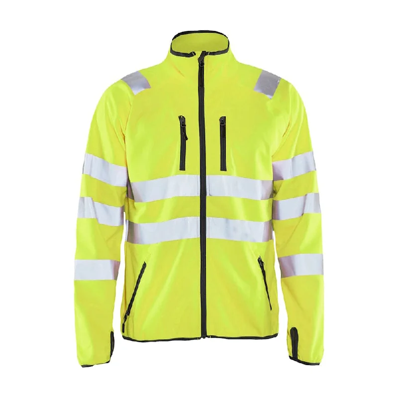 Men's modern rain jacket-Blaklader 4906 Hi-Vis Softshell Jacket